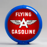 Flying A Gasoline 13.5" Gas Pump Globe with Light Blue Plastic Body