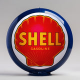 Shell Gasoline (Red) 13.5" Gas Pump Globe with Dark Blue Plastic Body