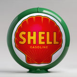 Shell Gasoline (Red) 13.5" Gas Pump Globe with Green Plastic Body