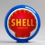 Shell Gasoline (Red) 13.5" Gas Pump Globe with Light Blue Plastic Body