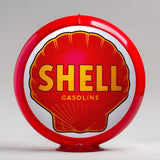 Shell Gasoline (Red) 13.5" Gas Pump Globe with Red Plastic Body