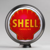 Shell Gasoline (Red) 13.5" Gas Pump Globe with Steel Body