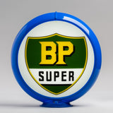 BP Super 13.5" Gas Pump Globe with Light Blue Plastic Body