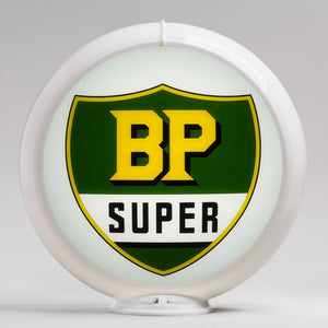 BP Super 13.5" Gas Pump Globe with White Plastic Body