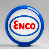 Enco 13.5" Gas Pump Globe with Light Blue Plastic Body