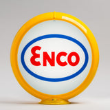 Enco 13.5" Gas Pump Globe with Yellow Plastic Body