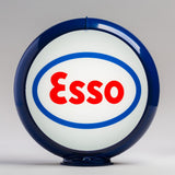 Esso 13.5" Gas Pump Globe with Dark Blue Plastic Body