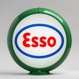 Esso 13.5" Gas Pump Globe with Green Plastic Body
